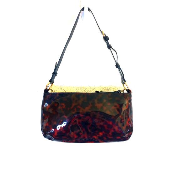 Zara Tortoiseshell Crossbody Bag with Gold Chain - Picture 2 of 11